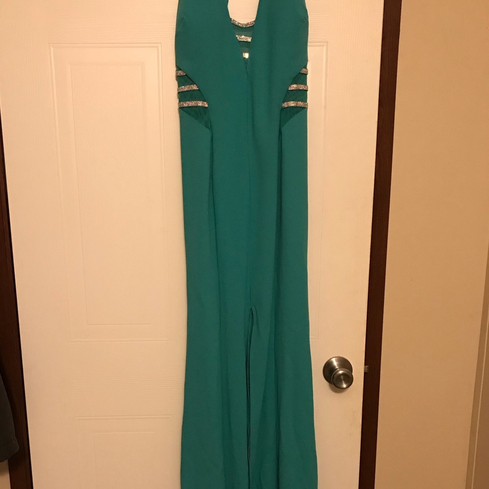 Turquoise prom dress